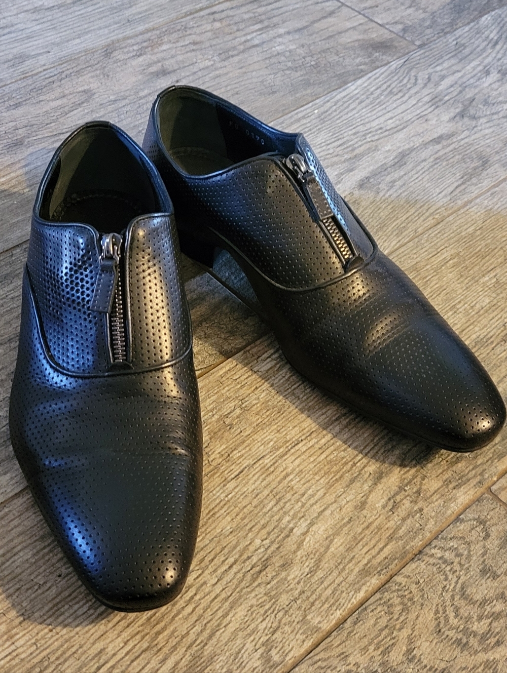 Louis Vuitton Mexico Zip Loafer Car Shoes Black Perforated Calf Leather COA - Picture 3 of 15